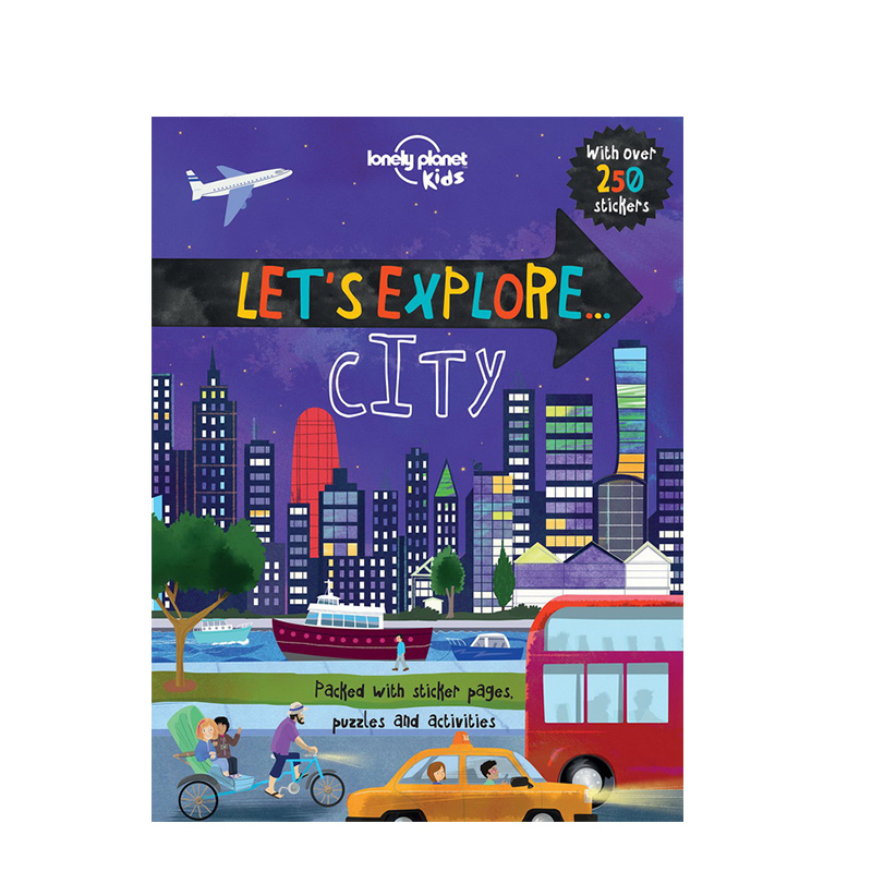 英文原版 Lonely Planet Kids Let's Explore... Cities 孤独星球儿童STEM知识拓展 科普课外贴纸书