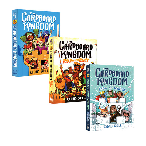英文原版 The Cardboard Kingdom 1-3 3册合售 纸板王国 魔幻全彩漫画故事绘本图画小说 青少年课外读物