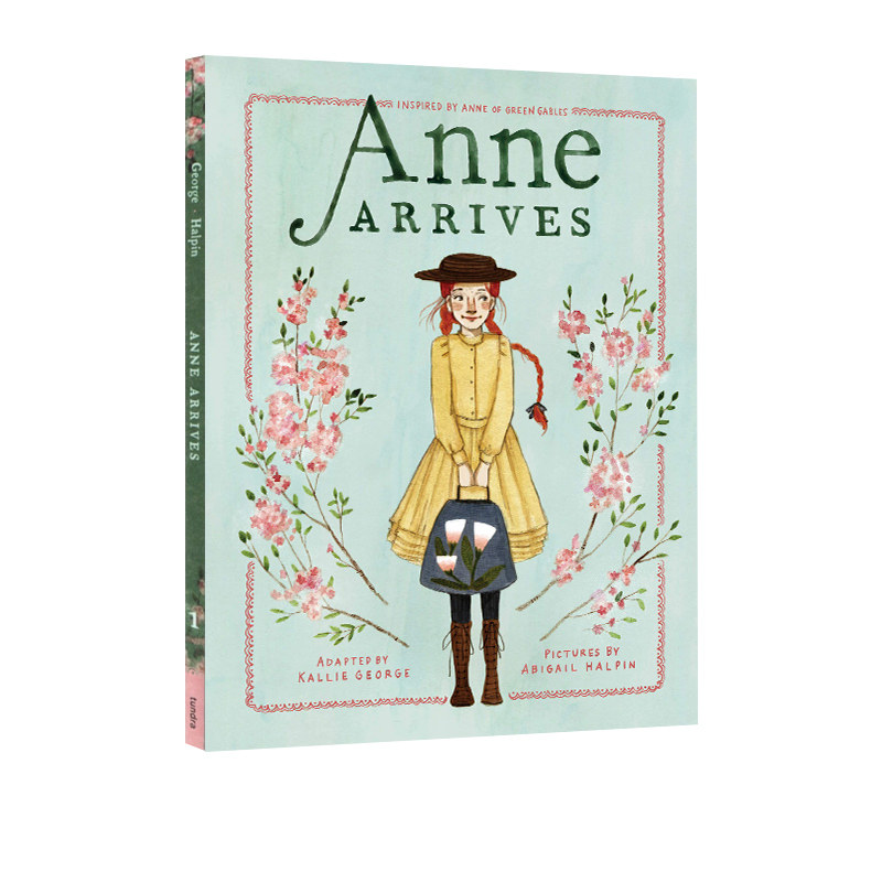 英文原版 anne arrives 安妮的到来 绿山墙的安妮 全彩插画版