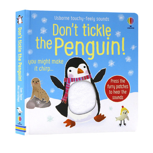 英文原版 Don't Tickle the Penguin! 别给企鹅挠痒痒 纸板触摸发音书 儿童触觉感官认知 低幼启蒙认知 尤斯伯恩 Usborne