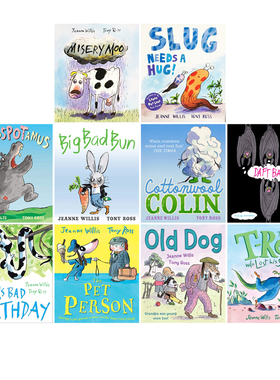 英文原版 BOA's bad birthday/ SLUG needs a hug 趣味动物故事绘本 10册 鼻涕虫想要一个拥抱 Jeanne Willis 儿童认知思维启蒙