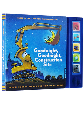 晚安，工地上的车 纸板发音书 英文原版 Goodnight Goodnight Construction Site 幼儿STEM科普图画书