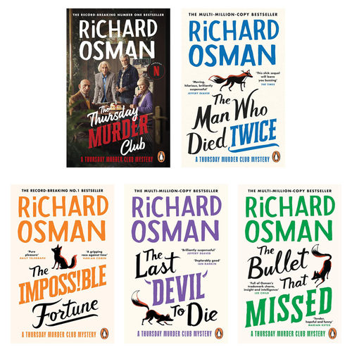 预售 周四推理俱乐部1-5册 Richard Osman 英文原版 The Thursday Murder Club
