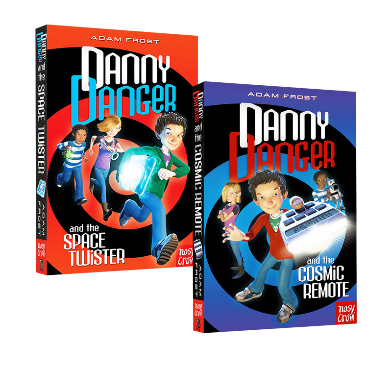 英文原版 Danny Danger 2册 儿童科幻冒险小说 小学生课外读物 Adam Frost 英国大嘴鸟出品 Nosy Crow