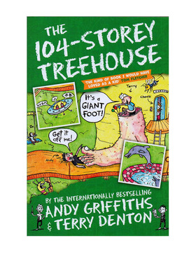 小屁孩树屋历险记 英文原版 The 104-Storey Treehouse 疯狂树屋历险记 Andy Griffiths 初级章节书 7-12岁