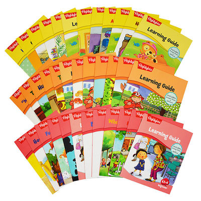 英文原版Highlights Storybook Collection Level K1 K2 K3 Set A B 内附答案入门级6盒36册 儿童图画故事书 家庭练习册