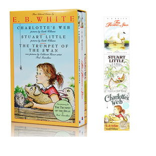 夏洛特 网 夏洛 预售 Stuart 3册 儿童文学 天鹅 Web 吹小号 Little精灵鼠小弟 E.B.White怀特插图版 英文原版 Charlotte