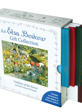 英文原版 Elsa Beskow Gift Collection 5本精装盒装 艾莎贝斯蔻情商性格教育绘本 瑞典绘本大师Elsa Beskow