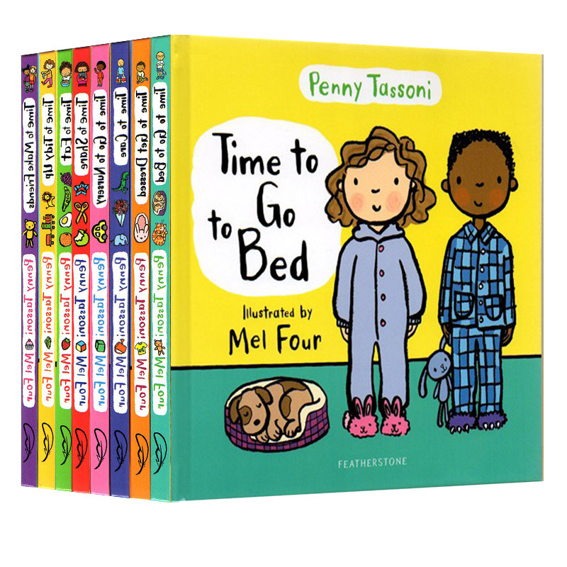 英文原版 Time to Eat/Share/Tidy Up/Care/Get Dressed 8册合售 精装 儿童行为习惯养成 Penny Tassoni 成长教育图画书 亲子共读