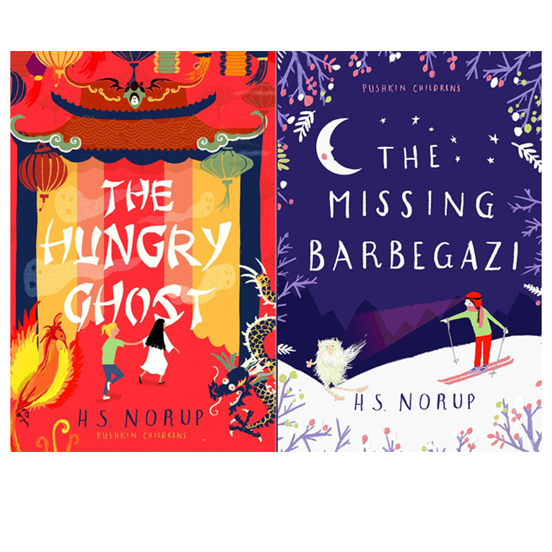 英文原版 Missing Barbegazi/Hungry Ghost 失踪的雪怪 饥饿的幽灵 奇幻冒险2册 H.S. Norup作者 青少年章节书 课外阅读读物