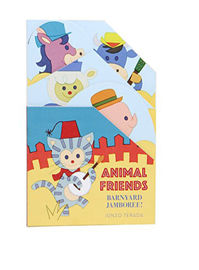 英文原版 Animal Friends: Barnyard Jamboree 动物朋友大聚会 纸板造型书 Chronicle出品