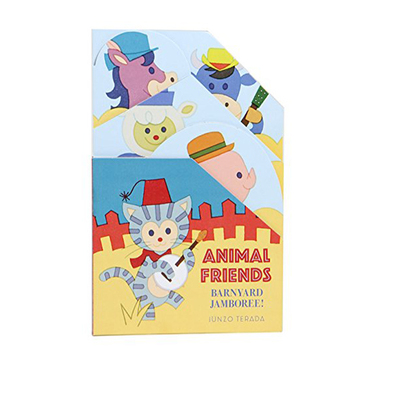 英文原版 Animal Friends: Barnyard Jamboree 动物朋友大聚会 纸板造型书 Chronicle出品