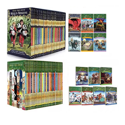 预售 神奇树屋大全套 66册 英文原版 The Magic Tree House 1-40（无30） 梅林的任务 Merlin Missions 1-27 桥梁章节书课外读物