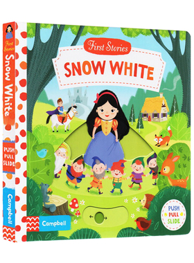 First Stories BUSY系列 童话篇 纸板书 Snow White 白雪公主 机关操作书 英文原版绘本 亲子互动故事 英语启蒙认知