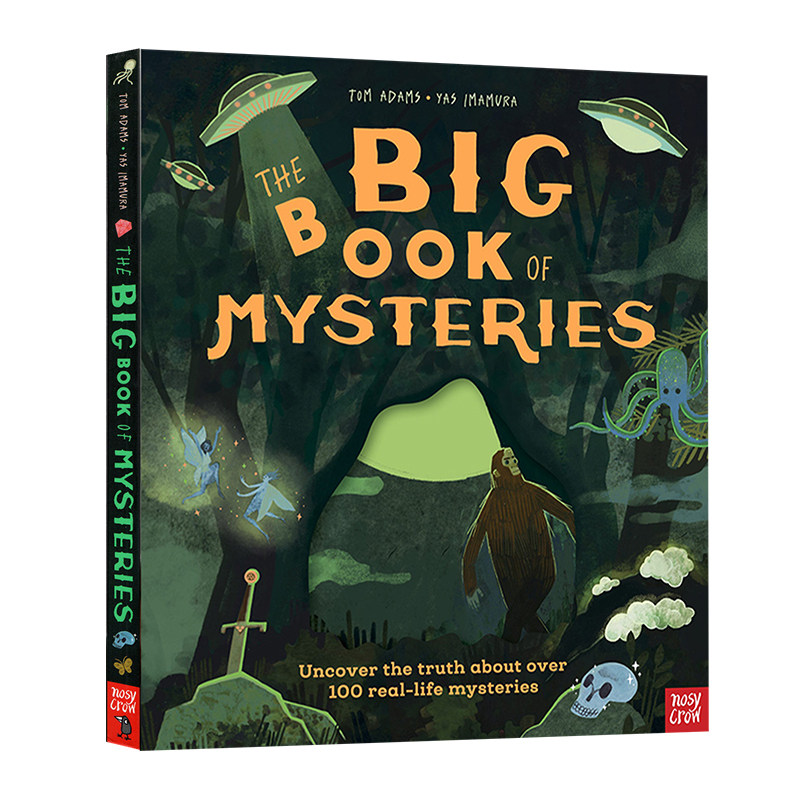 英文原版 The Big Book of Mysteries 神秘大书 96页精装大厚本 揭秘100多个现实生活中的谜团 大嘴鸟