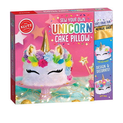 英文原版 Klutz Sew Your Own Unicorn Cake Pillow 缝制独角兽枕头 儿童动手能力培养 益智手工DIY