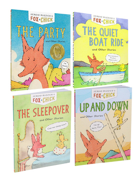 预售 英文原版 Fox & Chick 狐狸与小鸡 4册合售 全彩幽默故事图画书 章节桥梁书 Sergio Ruzzier