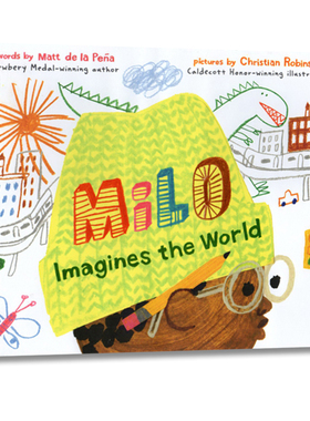 英文原版 Milo Imagines the World 精装 米洛想象世界 儿童启蒙想象力培养故事书