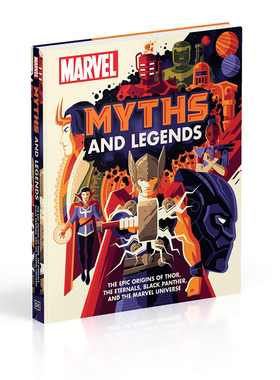 英文原版 DK Marvel Myths and Legends 漫威神话和传说 超级英雄和漫威宇宙史诗起源 全彩精装绘本