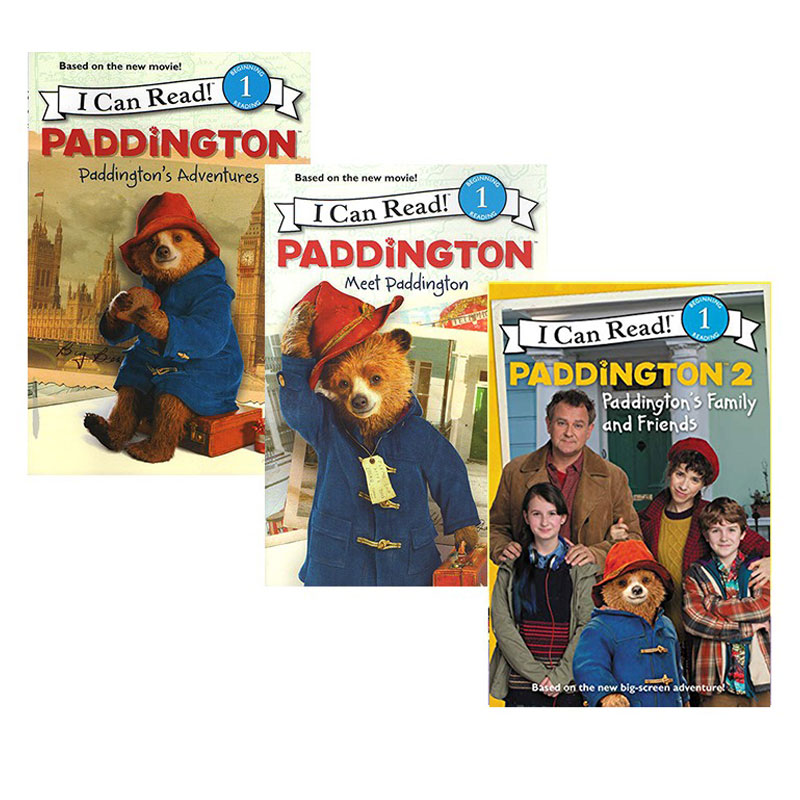 帕丁顿熊英文原版 I Can Read系列1阶段 Paddington Paddington's Adventures/Meet Paddington电影新版儿童分级读物