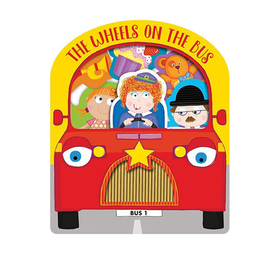 英文原版 MBI启蒙书The Wheels on the Bus 巴士上的轮子 手提袋 纸板书异型书 洞洞书 触摸书  经典儿歌童谣绘本 幼儿韵律