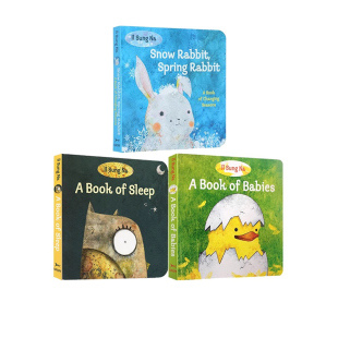 Opposite Home Book Babies Sung 尹成娜 英文原版 Zoo 3册纸板书 Bear Welcome 暖心萌萌哒低幼绘本