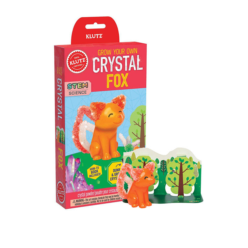 英文原版 Klutz Grow Your Own Crystal Fox 手工制作DIY 儿童盒装玩具书 幼儿游戏操作书