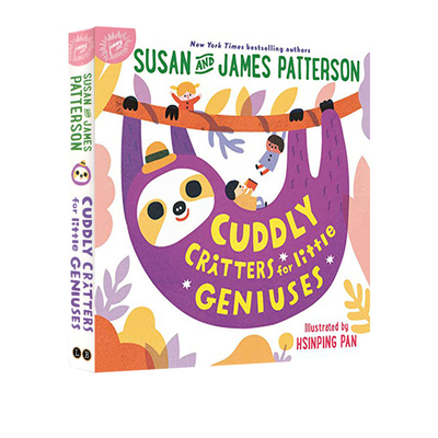 英文原版 Cuddly Critters for Little Geniuses 大开本纸板书 儿童启蒙动物认知绘本
