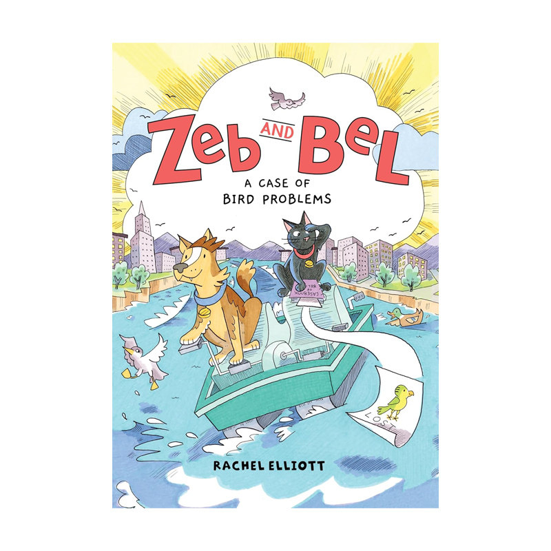预售 英文原版 Zeb and Bel: A Case of Bird Problems 泽布与贝尔：鸟类风波案 趣味解谜 侦探幽默轻喜剧图像小说 青少年课外读物