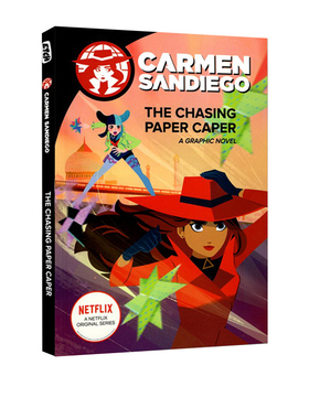 英文原版 The Chasing Paper Caper Graphic Novel  神偷卡门 第3本 电影漫画故事图画书 Netflex剧