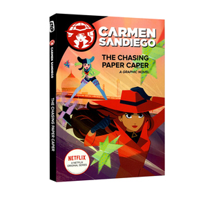 英文原版 The Chasing Paper Caper Graphic Novel  神偷卡门 第3本 电影漫画故事图画书 Netflex剧