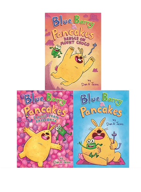 英文原版 Blue,Barry & Pancakes 3册精装 儿童友谊全彩漫画 青少年课外阅读故事书