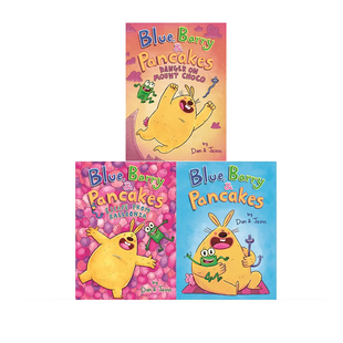 英文原版 Blue,Barry & Pancakes 3册精装 儿童友谊全彩漫画 青少年课外阅读故事书