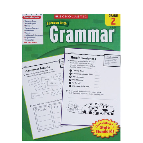 学乐成功系列 Scholastic Success with Grammar Grade 2 二年级小学生语法练习册 英文原版