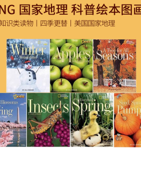 英文原版 National Geographic Kids Picture the Seasons 美国国家地理 四季更替 季节绘本 科普绘本图画书 儿童自然科普图画书