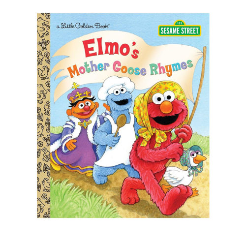 英文原版 Elmo's mother goose rhymes 芝麻街 Sesame Street Little Golden Book 埃尔莫的鹅妈妈童谣 英文童谣歌谣