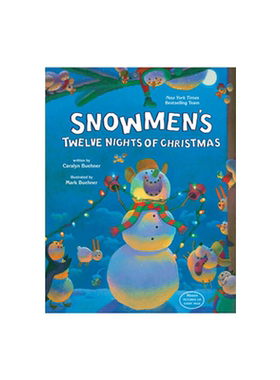 英文原版  Snowmen's Twelve Nights of Christmas 雪人的圣诞夜 儿童精装故事绘本