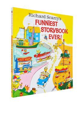 英文原版 Richard Scarry's Funniest Storybook Ever! 斯凯瑞 有趣的故事书精装大开本 儿童启蒙图画故事书