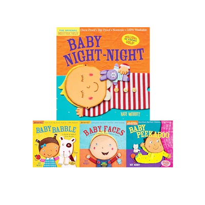 预售 英文原版 Indestructibles：Baby Faces 宝宝脸 4册 安全无毒可水洗撕不破咬不坏 0-2岁婴幼儿早教启蒙认知 Workman出品