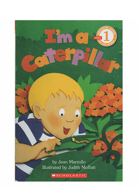 英文原版绘本 I Am a Caterpillar 我是毛毛虫 廖彩杏书单 Scholastic Reader L1 学乐分级科普阅读绘本图画书读物