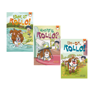 英文原版 企鹅桥梁小读本 Penguin Workshop Bridge Books Rollo 3册 儿童幽默宠物桥梁章节小说 蓝思指数 280L-410L