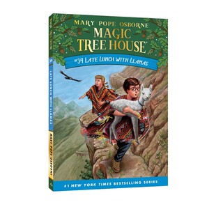 神奇树屋 #34 The Magic Tree House 英文原版 Magic Tree House 34 Late Lunch with Llamas 学生课外读物儿童桥梁章节书