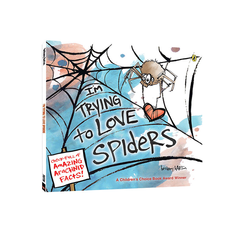 英文原版 I'm Trying to Love Spiders  爱上蜘蛛  少儿科普绘本图画书 知识类读物
