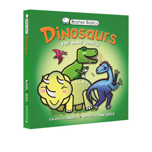 Bones 科普绘本 恐龙 Dinosaurs The Basics 科学书系列 Basher STEM漫画版 英文原版 Bare 世界上酷酷