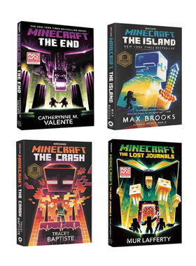 MC我的世界官方小说 英文原版 1-4 Minecraft The Island Crash/Mountain 青少年科幻励志冒险故事游戏书