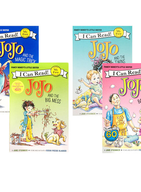 英文原版 Fancy Nancy JoJo and 漂亮的小俏妞南希 4册  i can read my first 入门级分级读物 英语绘本图画书