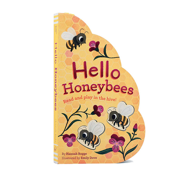 英文原版 hello honeybees 你好亲爱的小蜜蜂 纸板造型书 幼儿自然