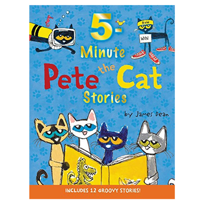 预售 英文原版 Pete the Cat: 5-Minute Pete the Cat Stories 皮特猫 5分钟故事集 含12个故事 精装绘本 儿童启蒙图画故事书