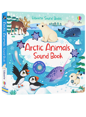 英文原版 Usborne Sound Books:Arctic Animals 北极动物 趣味触摸发声书 纸板书 低幼英文启蒙 尤斯伯恩