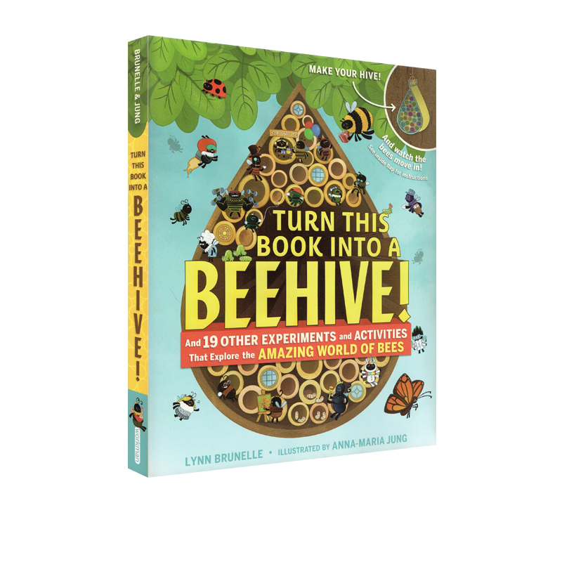 英文原版 Turn This Book Into a Beehive! 科普百科思维拓展绘本 小学STEM课外阅读 Workman出品 书籍/杂志/报纸 儿童读物原版书 原图主图